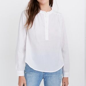 NWT Madewell Shirred Popover Top